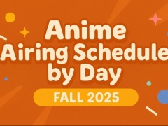 Fall 2025 Weekly Anime Schedule