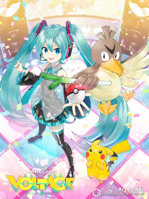 The "Pokémon feat. Hatsune Miku Project VOLTAGE 18 Types/Songs" has officially launched