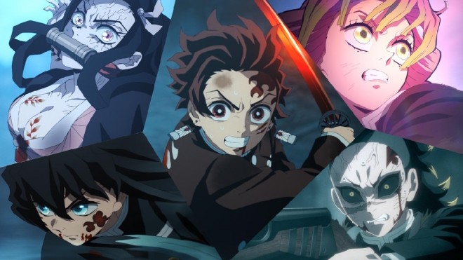 Episode 11 scene cuts from the third season of "Demon Slayer"