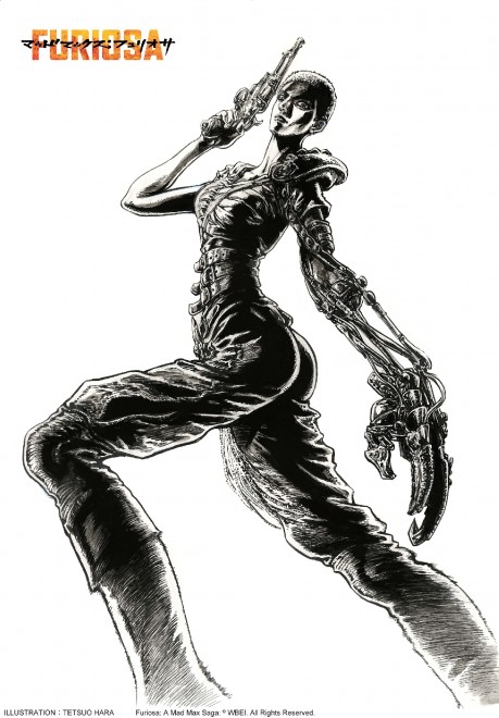 Illustration of Furiosa by Tetsuo Hara for the film "Mad Max: Furiosa" (May 31 release)