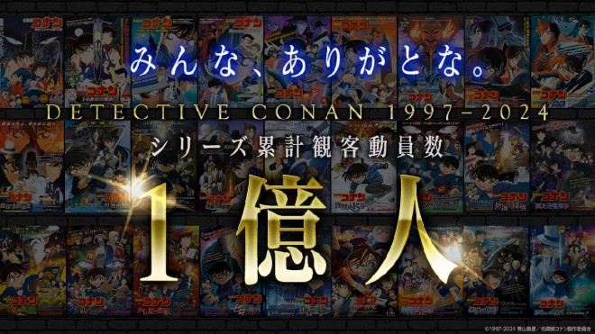 Commemorative video cut for surpassing 100 million cumulative viewers in the "Detective Conan" series