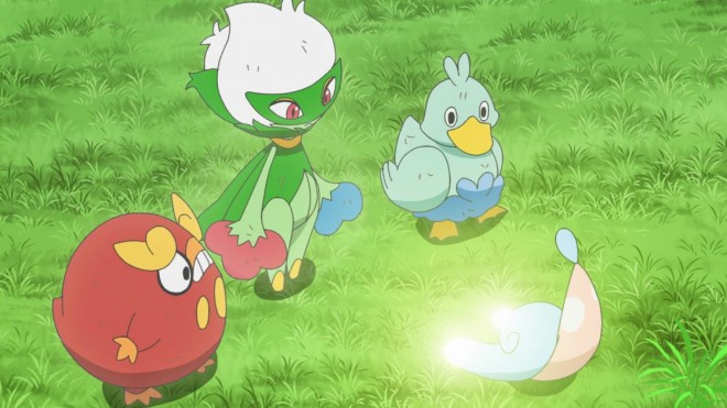 Scene from the 53rd episode of the popular anime "Pokémon"