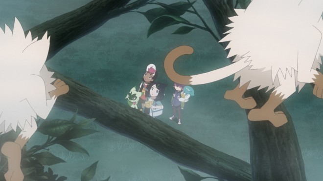 Scene from the 53rd episode of the popular anime "Pokémon"