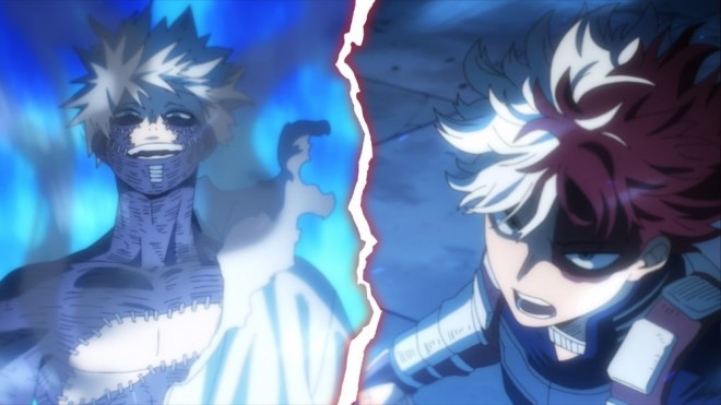 My Hero Academia Shoto Todoroki vs. Dabi Visual