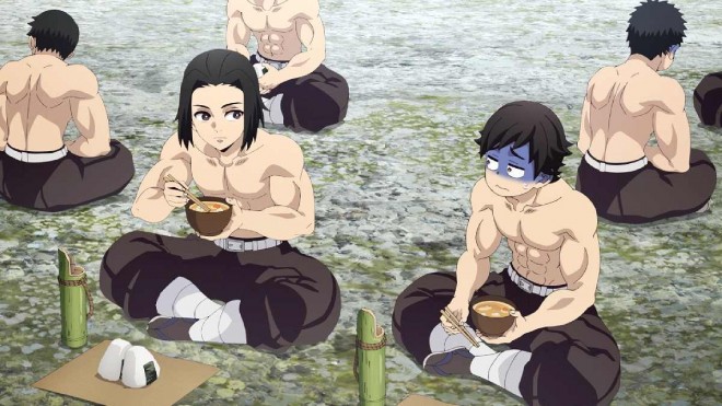 Scene from the TV anime 'Demon Slayer' Hashira Training Arc