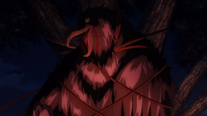 Scene cut from Yatagarasu: The Raven Does Not Choose Its Master, "The Golden Raven"