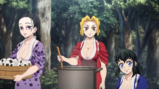 Scene from the TV anime 'Demon Slayer' Hashira Training Arc