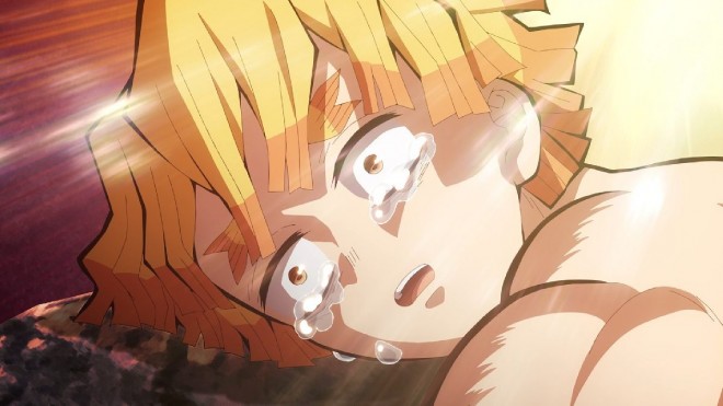 Zenitsu, Scene from the TV anime 'Demon Slayer' Hashira Training Arc