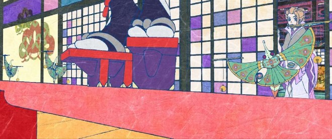 Scene cut from "Mononoke: The Movie"