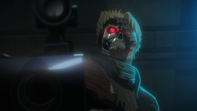Scene Photo (Terminator) = Netflix series "Terminator Zero," exclusively streaming worldwide from August 29