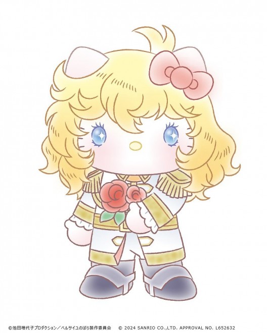 Character Visuals of The Rose of Versailles x Sanrio (Hello Kitty)