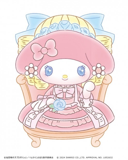 Character Visuals of The Rose of Versailles x Sanrio (My Melody)