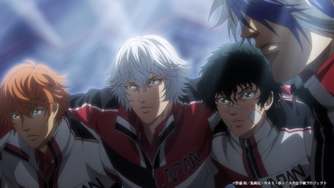 Scene from The New Prince of Tennis U-17 World Cup Semifinal (C) Takeshi Konomi/Shueisha, NAS, The New Prince of Tennis Project