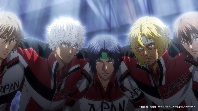 Scene from The New Prince of Tennis U-17 World Cup Semifinal (C) Takeshi Konomi/Shueisha, NAS, The New Prince of Tennis Project
