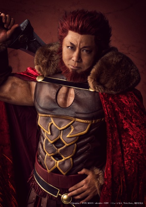 Cast of the Fate/Zero musical adaptation. Rider: Yuji Kishi