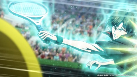 Scene from The New Prince of Tennis U-17 World Cup Semifinal (C) Takeshi Konomi/Shueisha, NAS, The New Prince of Tennis Project