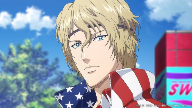 Scene from The New Prince of Tennis U-17 World Cup Semifinal (C) Takeshi Konomi/Shueisha, NAS, The New Prince of Tennis Project