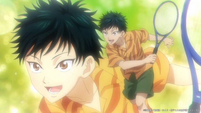 Scene from The New Prince of Tennis U-17 World Cup Semifinal (C) Takeshi Konomi/Shueisha, NAS, The New Prince of Tennis Project