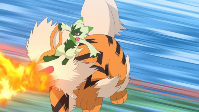 Scene from the Pokémon anime