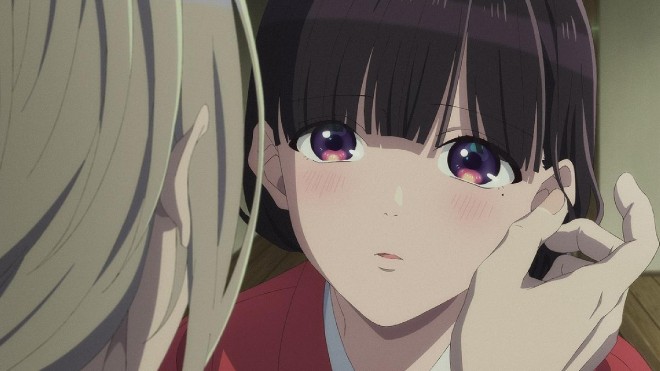 Scene from the new My Happy Marriage OVA (C)2023 Akumi Agitogi, Tsukiho Tsukioka/KADOKAWA/My Happy Marriage Production Committee