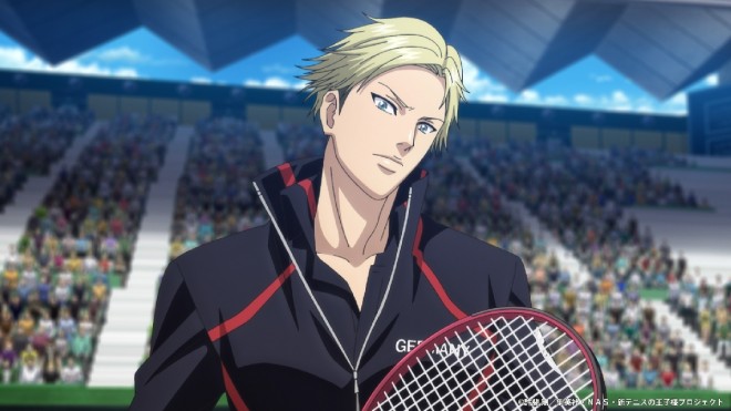 Scene from The New Prince of Tennis U-17 World Cup Semifinal (C) Takeshi Konomi/Shueisha, NAS, The New Prince of Tennis Project