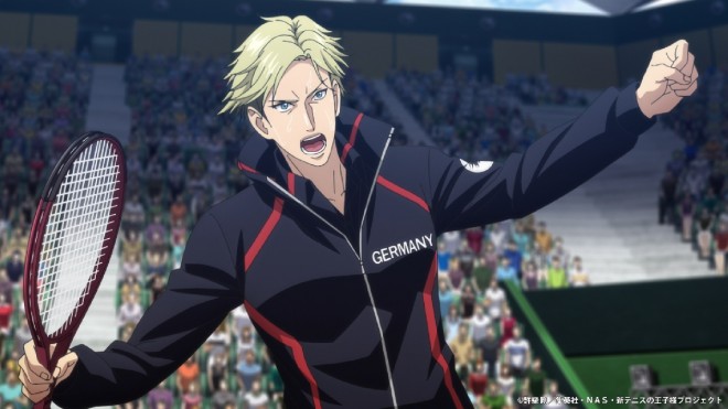 Scene from The New Prince of Tennis U-17 World Cup Semifinal (C) Takeshi Konomi/Shueisha, NAS, The New Prince of Tennis Project