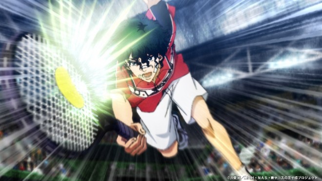 Scene from The New Prince of Tennis U-17 World Cup Semifinal (C) Takeshi Konomi/Shueisha, NAS, The New Prince of Tennis Project