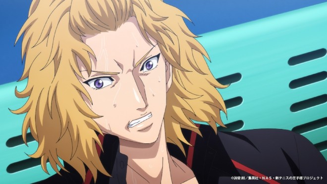 Scene from The New Prince of Tennis U-17 World Cup Semifinal (C) Takeshi Konomi/Shueisha, NAS, The New Prince of Tennis Project