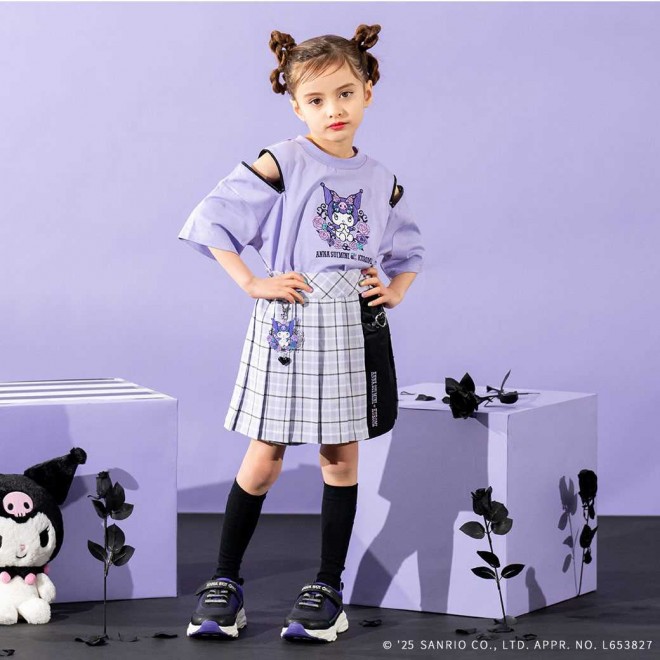 School-Inspired Docking Dress with Kuromi’s Ears on the Collar!