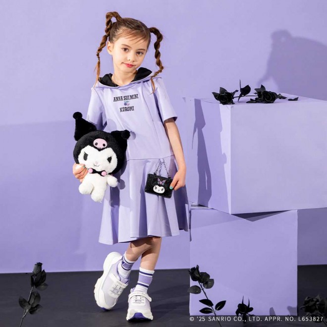 School-Inspired Docking Dress with Kuromi’s Ears on the Collar!