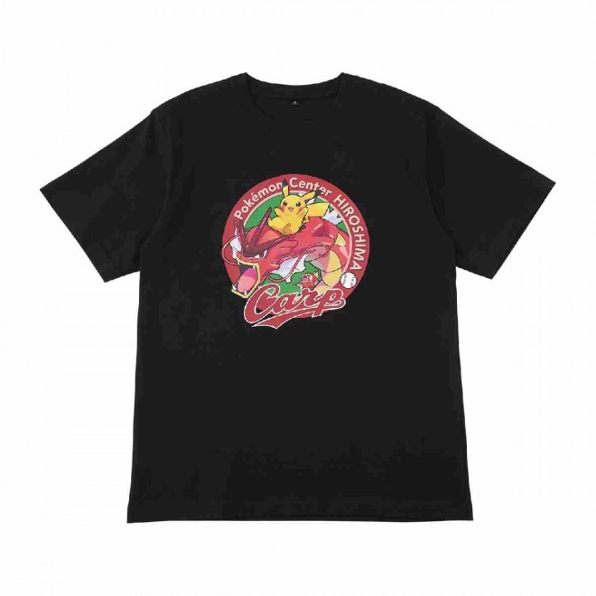 Carp x Pokémon Center Hiroshima T-Shirt (Red Gyarados) – Available in multiple sizes.