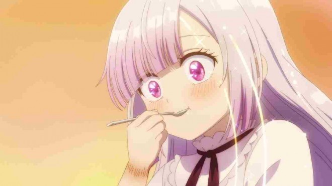 Scene cut from the TV anime Welcome to the Outcast's Restaurant!