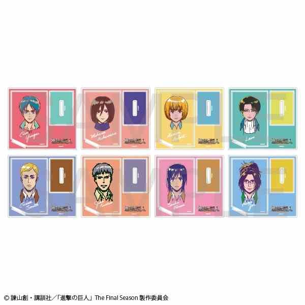 TV Anime "Attack on Titan" POP UP SHOP by WIT STUDIO Art make Trading Acrylic Stands