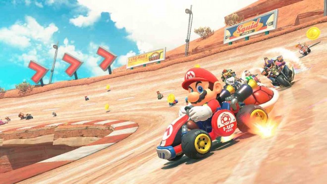 The newly announced "Mario Kart World" for Nintendo Switch 2