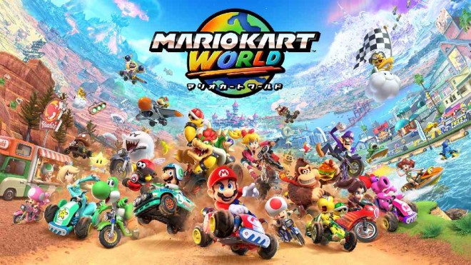 The newly announced "Mario Kart World" for Nintendo Switch 2