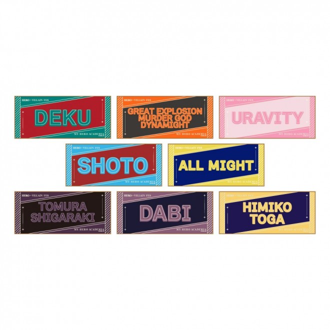 Exclusive goods for My Hero Academia's “Hero × Villain Festival” revealed—featuring newly drawn illustrations of eight major characters