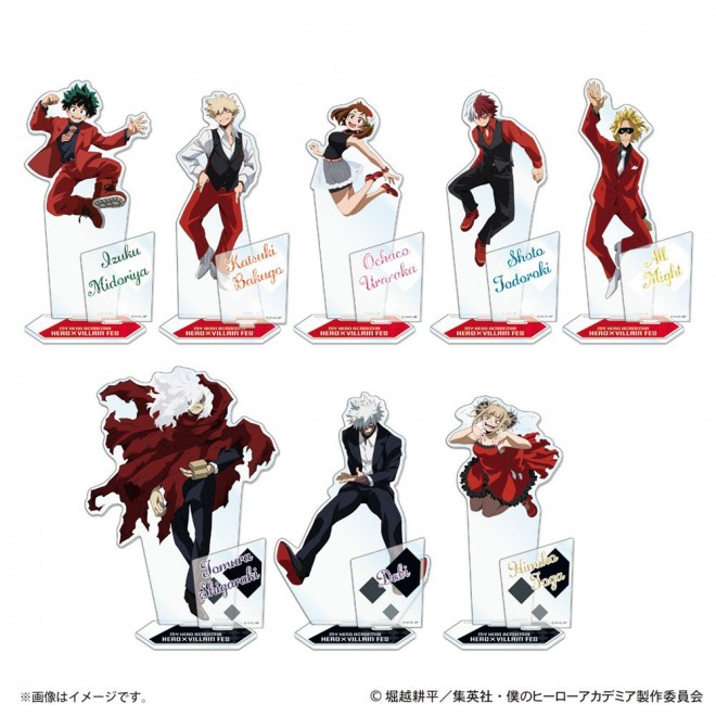 Exclusive goods for My Hero Academia's “Hero × Villain Festival” revealed—featuring newly drawn illustrations of eight major characters
