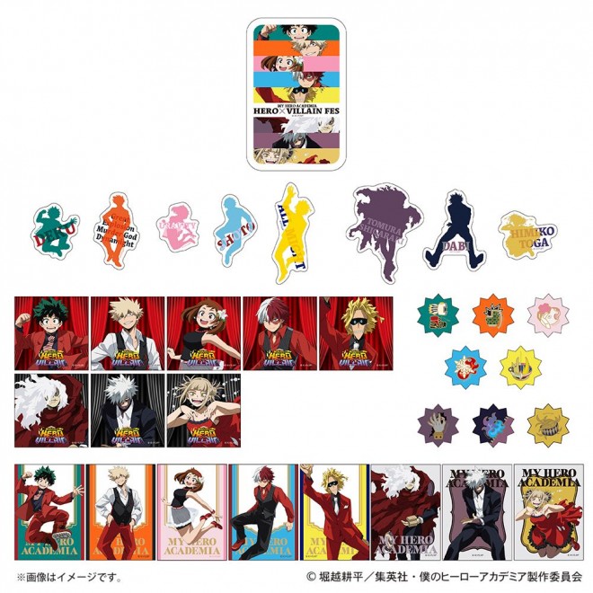 Exclusive goods for My Hero Academia's “Hero × Villain Festival” revealed—featuring newly drawn illustrations of eight major characters