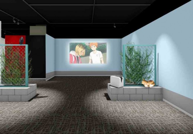 Entrance area replicates the first encounter between Hinata and Kenma. (Sample image)