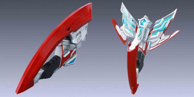 Omega Slugger (left: summoned form / right: during transformation)