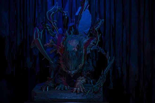 A powerful scene from the "My Hero Academia Original Art Exhibition" (Zone 4), capturing the final battle between heroes and villains. Featuring special illustrations by Kohei Horikoshi.