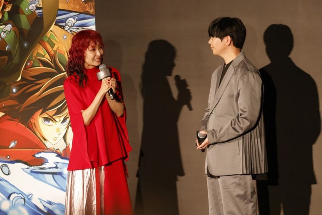 stage greeting Demon Slayer– Infinity Castle Arc Part 1