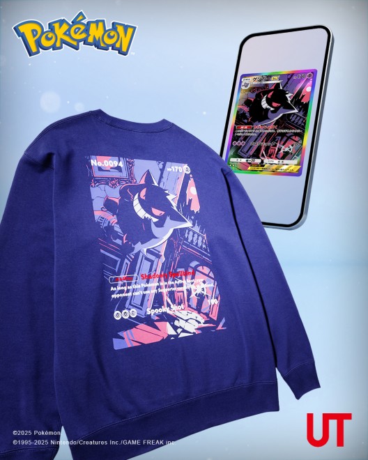 UNIQLO UT Pokémon TCG and Poképoke collaboration items including T-shirts and sweatshirts.