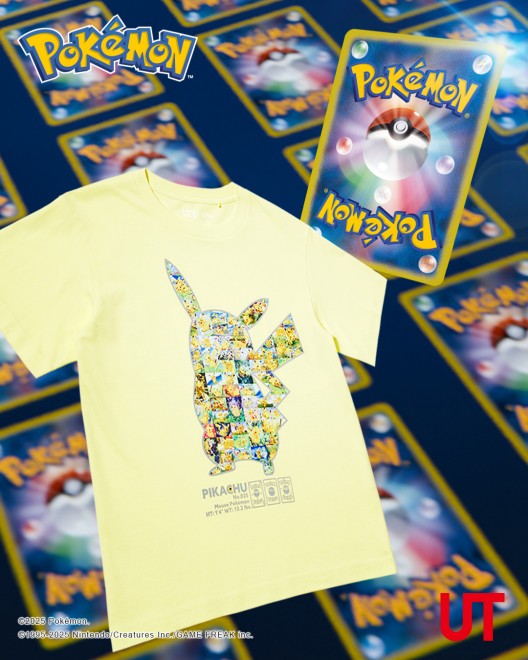 UNIQLO UT Pokémon TCG and Poképoke collaboration items including T-shirts and sweatshirts.