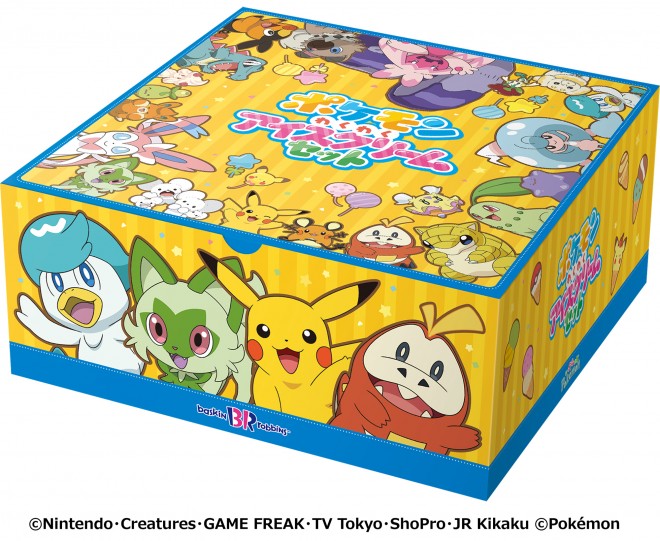 Pokémon-themed ice cream lineup for the 31 Poke-Natsu! Campaign at Baskin-Robbins Japan.