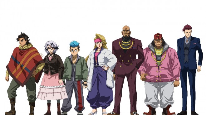 (From left) Renzie, Cature, 598, Tamami, Rohm, Aiko, Cyclase