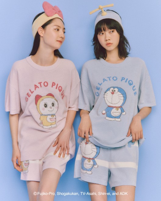Doraemon-themed loungewear and accessories from Gelato Pique, including Take-copter headband