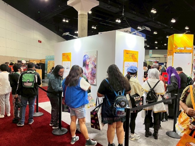 Inside the MangaPlaza Booth at Anime Expo 2025 