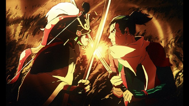 Teaser images from the 2D anime adaptation "SEKIRO: NO DEFEAT," based on "SEKIRO: SHADOWS DIE TWICE"