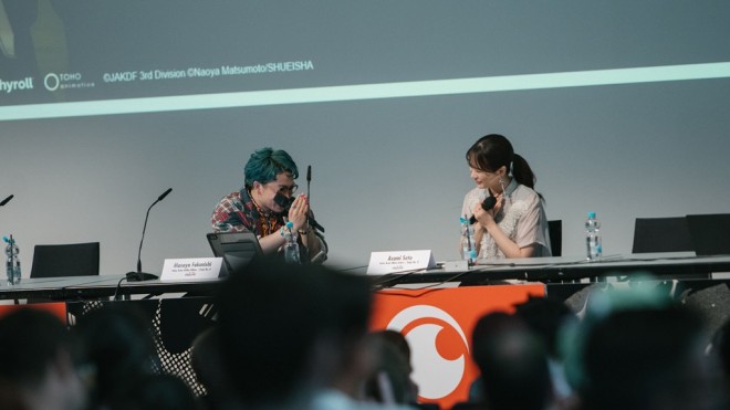 Scenes from the Kaiju No. 8 panel at AnimagiC 2025